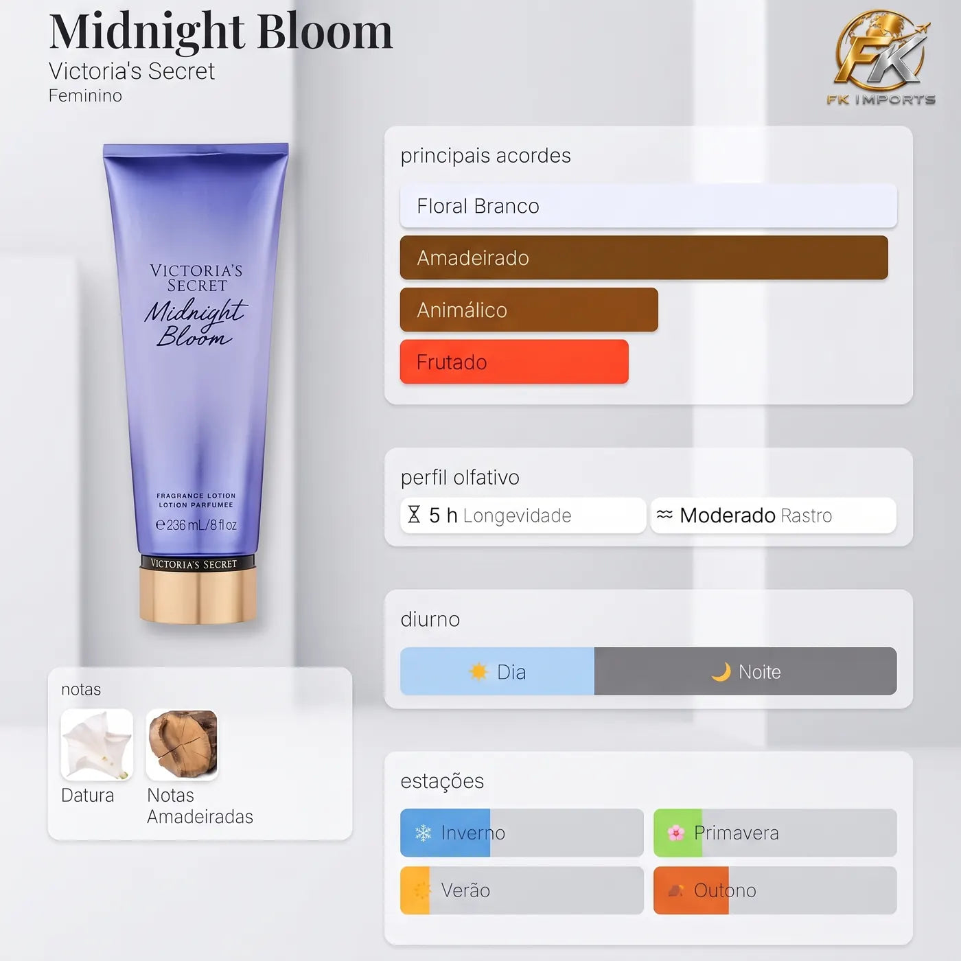 Creme Victoria Secret - Midnight Boom Victoria's Secret 236 ml